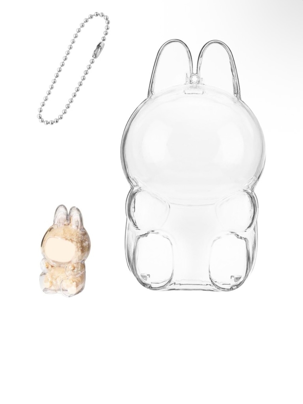 Protective Case for LABUBU Sitting Clear Acrylic Case Display Box Hard Shell.